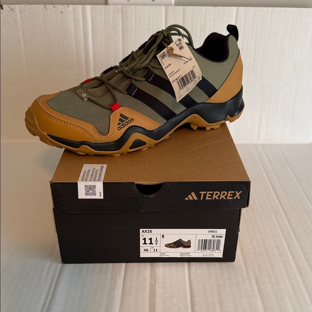 Adidas Terrex AX2S Olive and Brown Men's Athletic Shoes Sz 11.5